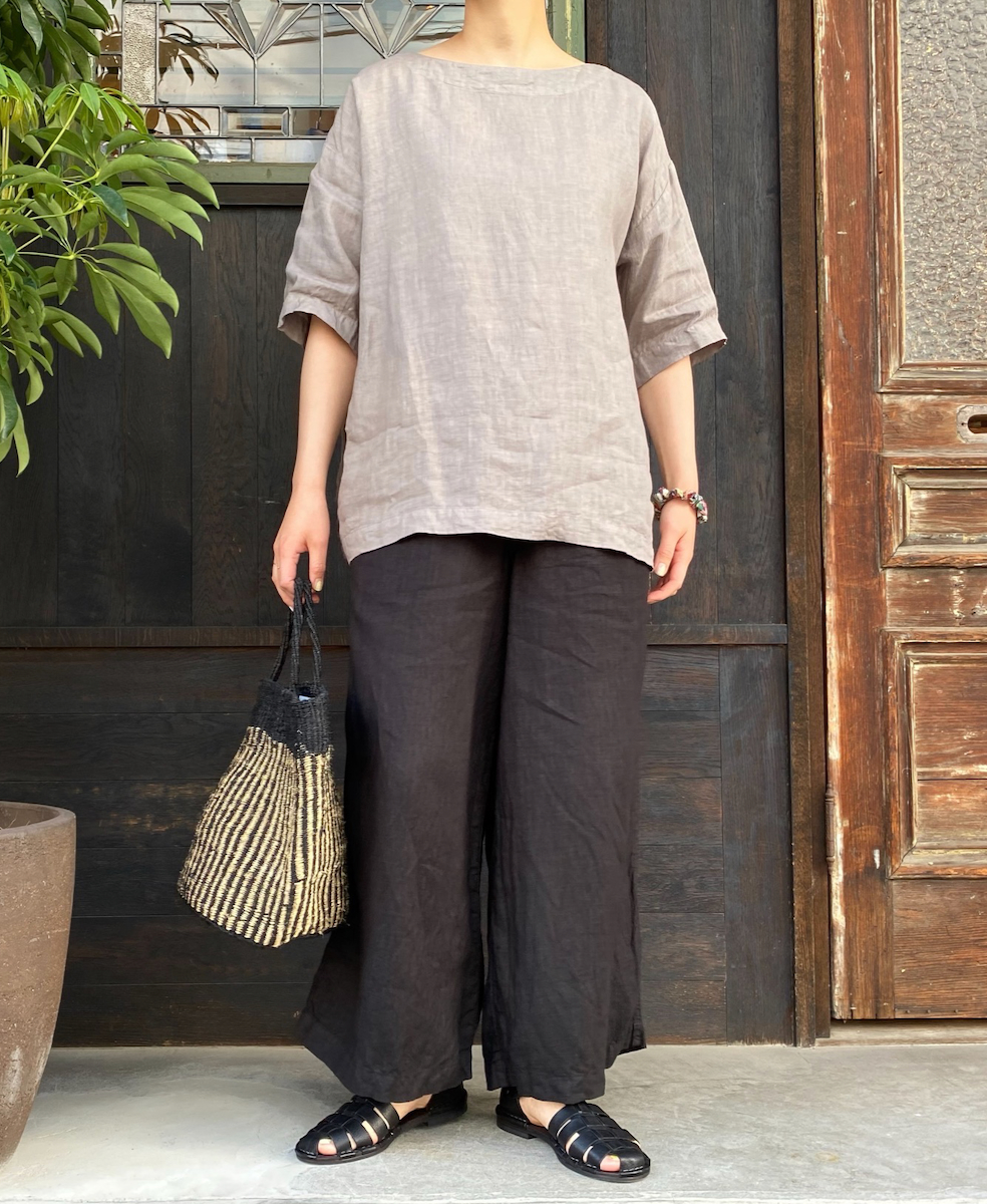 ●NAM1862LP (パンツ) LINEN PLAIN (OVERDYE) EASY PANTS