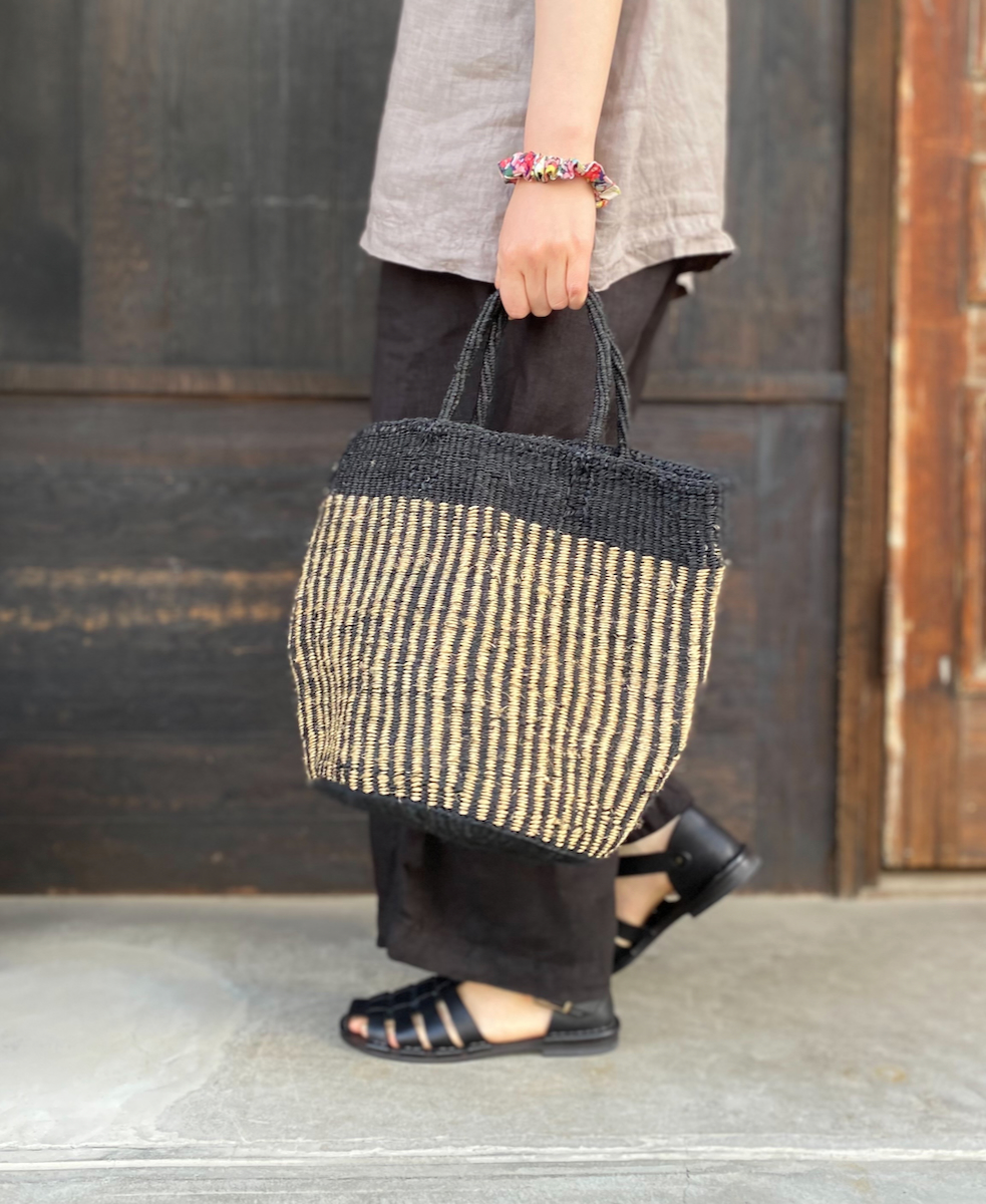 ANSL2501(バッグ) STRIPE SISAL BAG
