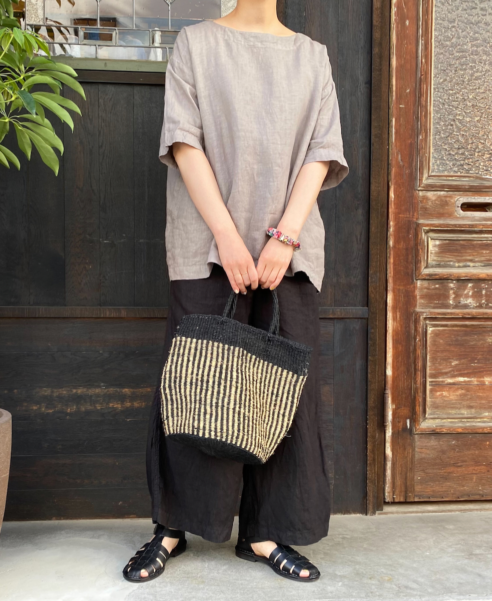 ANSL2501(バッグ) STRIPE SISAL BAG