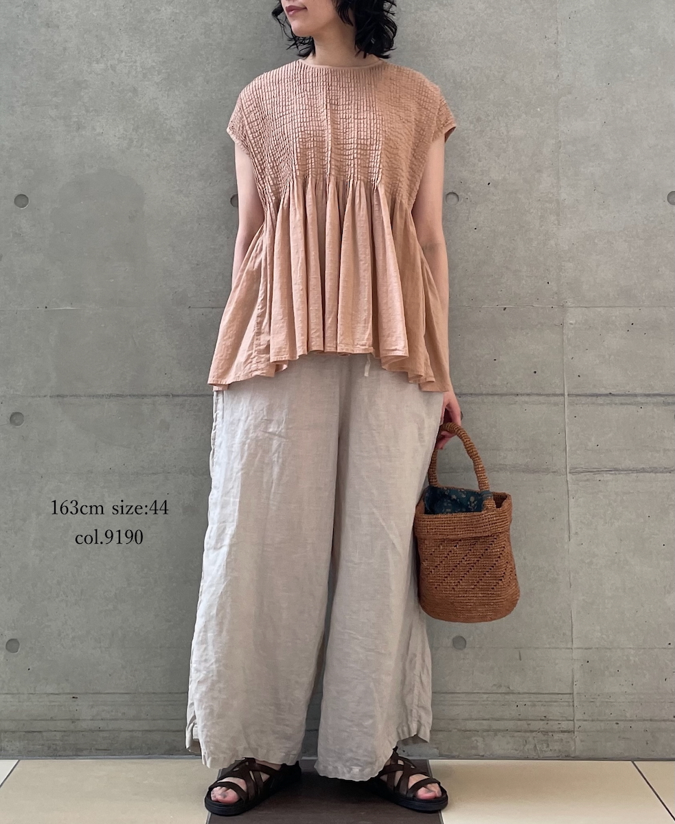 ●LNHT1713L (パンツ) LINEN PLAIN EASY PANTS