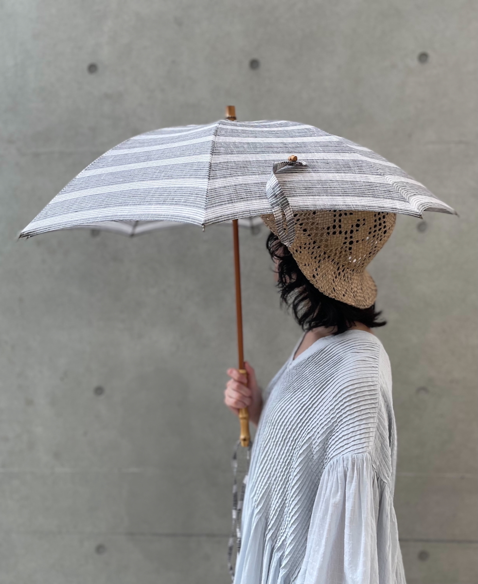 ●ONMDS2301 (日傘) PARASOL WITH BAMBOO HANDLE 47cm