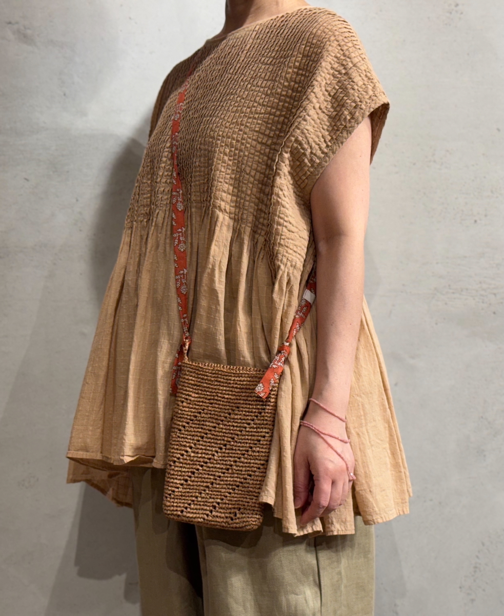 ●ANMDS2502(バッグ) RAFFIA PHONE HOLDER BAG