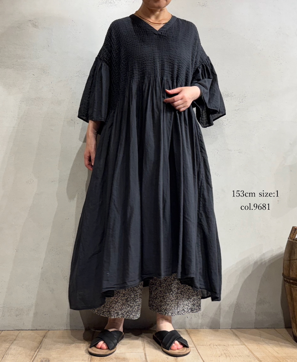 INMDS25095(パンツ) POWER LOOM COTTON DOBIE CHECK ARABESQUE SCREEN PRINT EASY PANTS