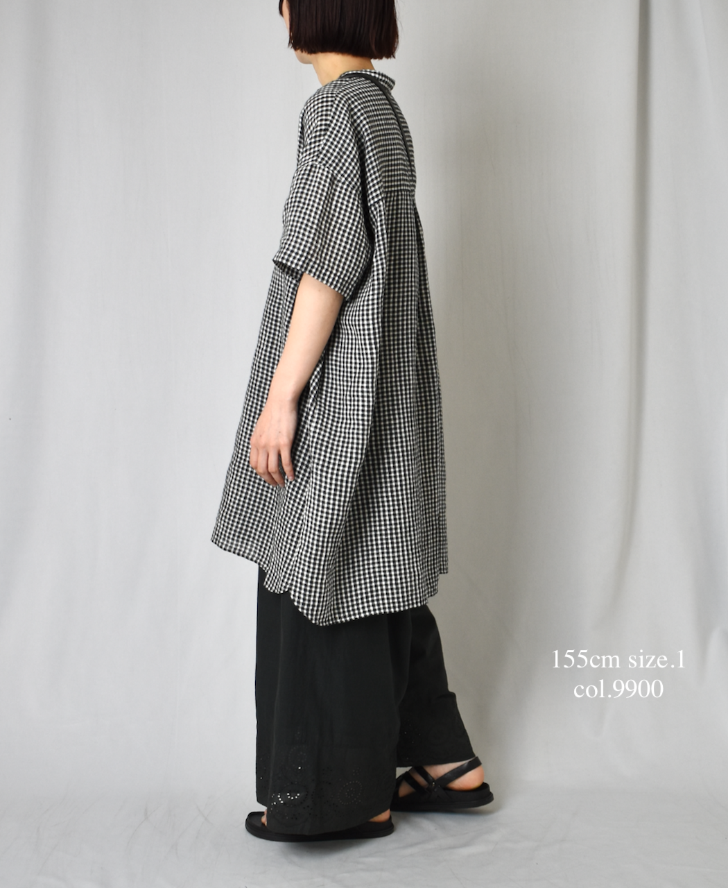 ●INSL23224 (パンツ) 80s VOILE PLAIN WITH CUT WORK LACE EASY PANTS