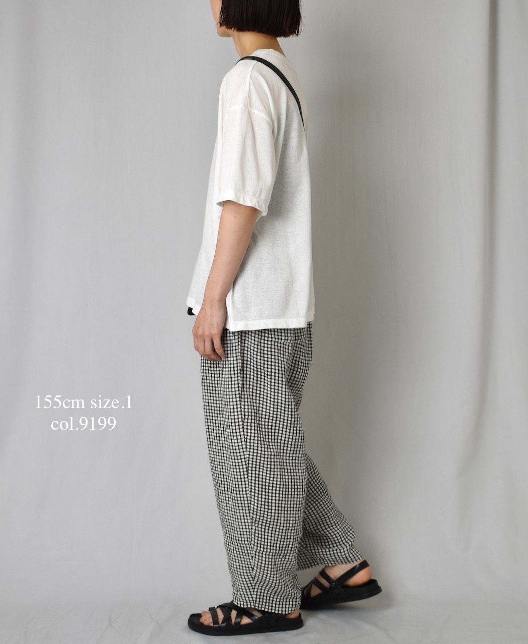 INSL25216(パンツ) 60s LINEN CHECK EASY PANTS