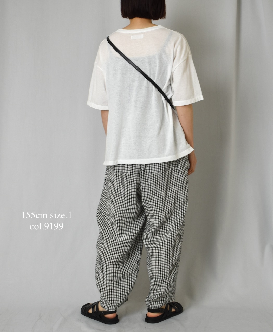 INSL25216(パンツ) 60s LINEN CHECK EASY PANTS