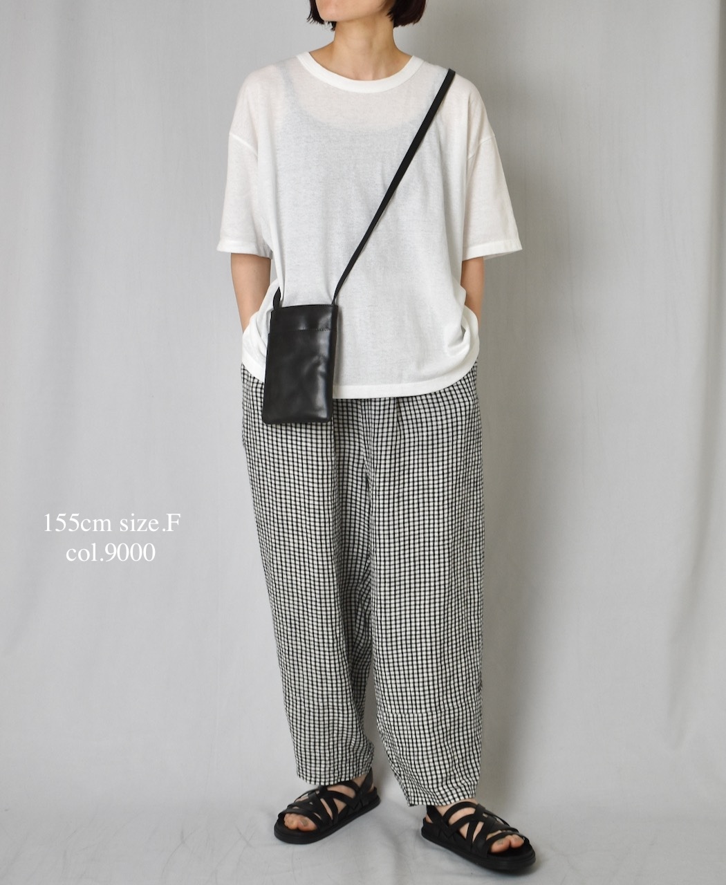 GNSL25052(Tシャツ) GEORETTE JERSEY CREW-NECK T-SHIRT