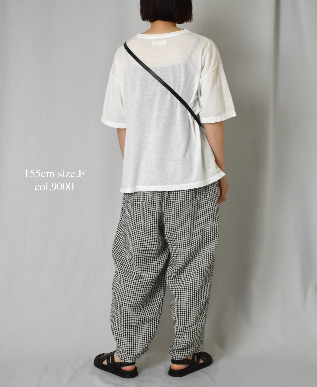 GNSL25052(Tシャツ) GEORETTE JERSEY CREW-NECK T-SHIRT