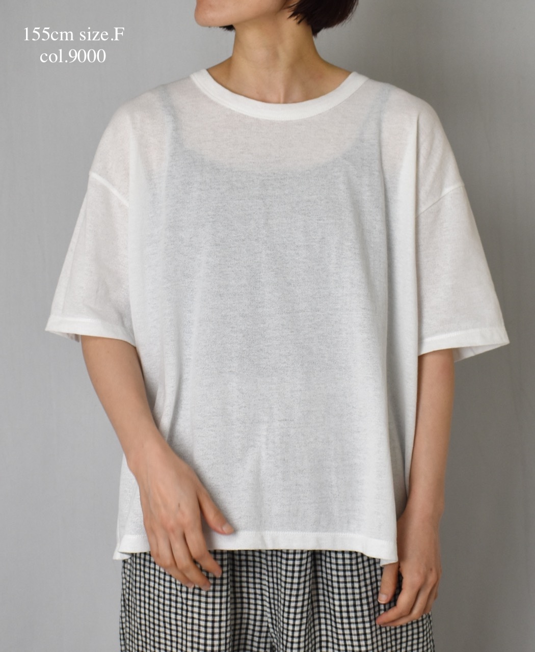 GNSL25052(Tシャツ) GEORETTE JERSEY CREW-NECK T-SHIRT