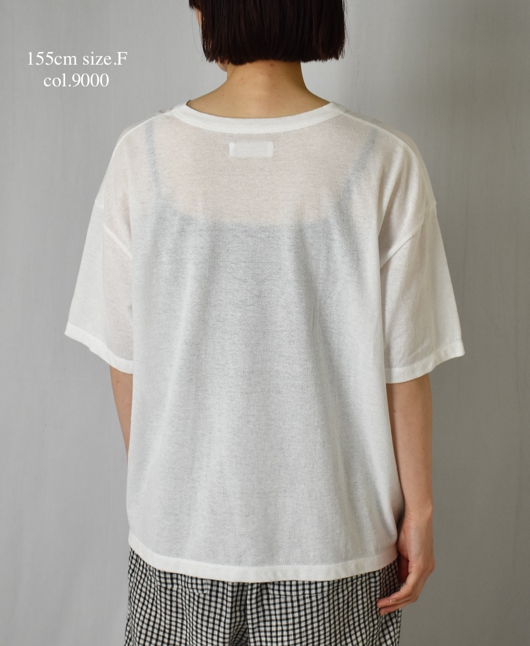 GNSL25052(Tシャツ) GEORETTE JERSEY CREW-NECK T-SHIRT