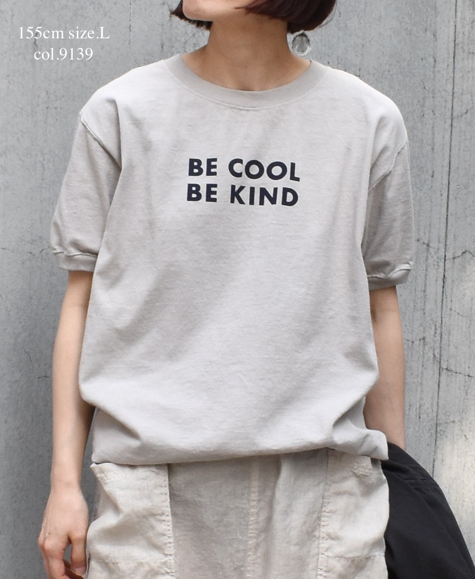 ●NGT9801 2861(Tシャツ) "BE COOL" CREW-NECK S/SL TEE CUFF&HEM RIB
