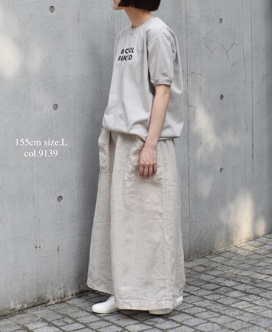 ●NGT9801 2861(Tシャツ) "BE COOL" CREW-NECK S/SL TEE CUFF&HEM RIB