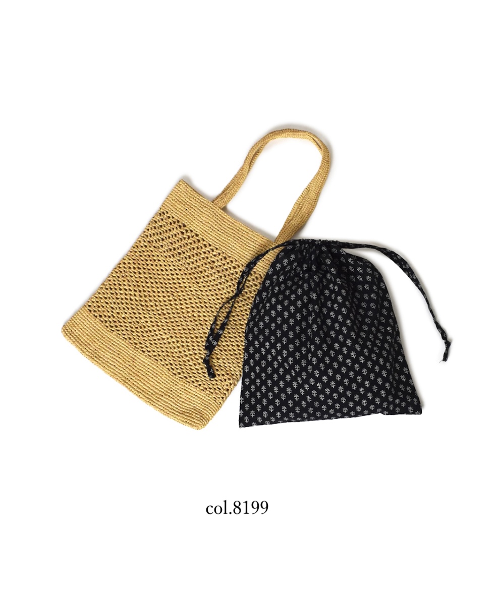 ANMDS2401(バッグ) RAFFIA TOTE BAG
