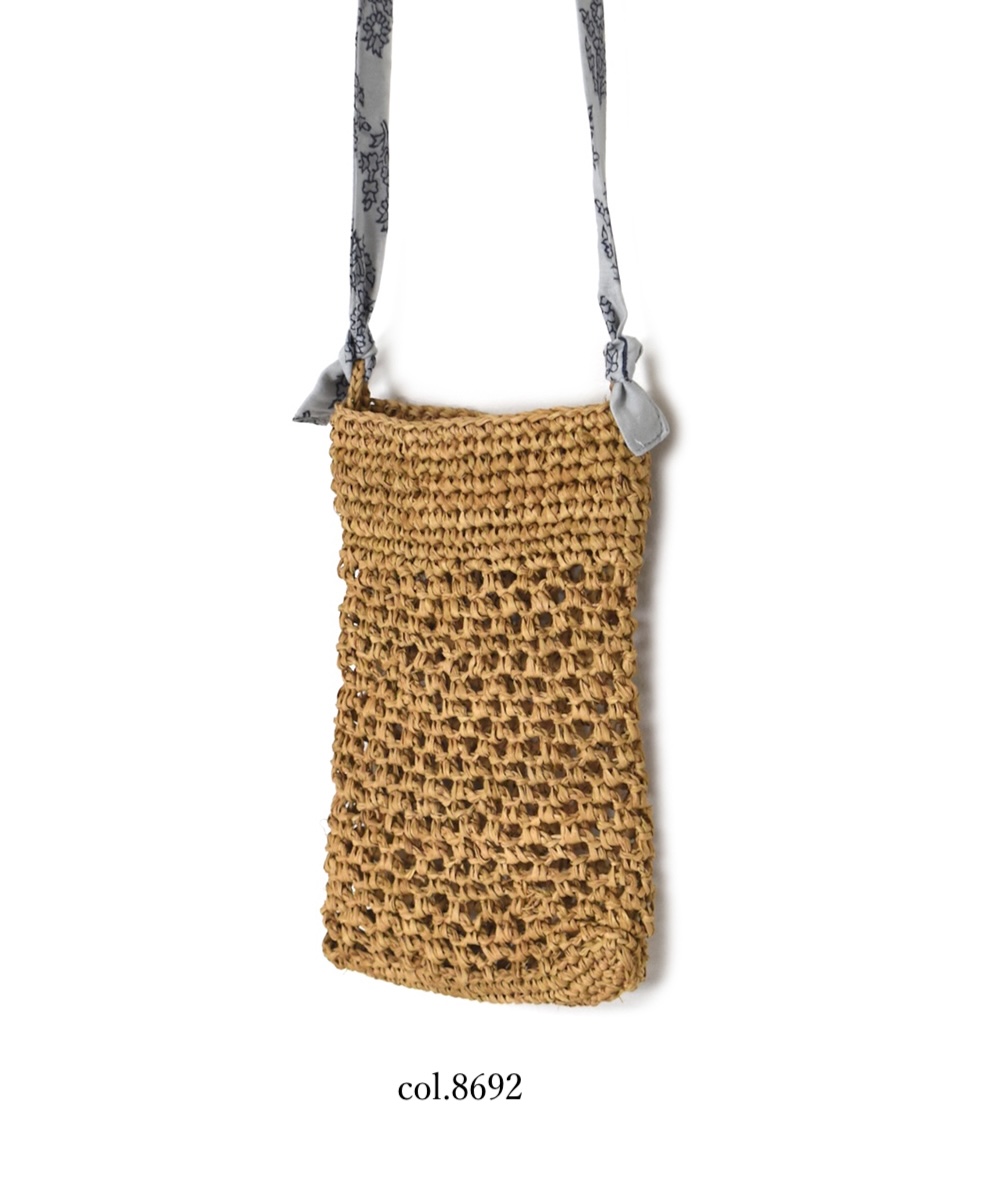 ANMDS2402(バッグ) RAFFIA PHONE HOLDER BAG
