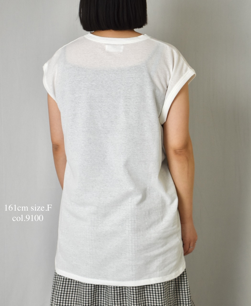 GNSL25053(Tシャツ) GEORETTE JERSEY FRENCH/SL LONG SHIRT