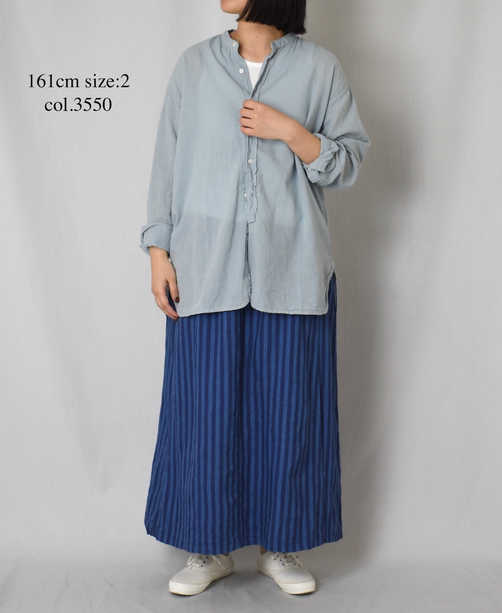 INAM2501G3D(シャツ) 30s GAUZE OVERDYE UTILITY SHIRT