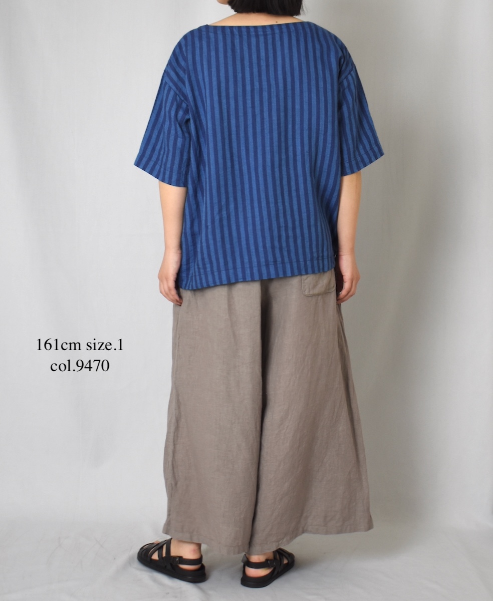 ●NAM2411LP (キュロットスカート) LINEN PLAIN (OVERDYE) WRAP CULOTTES
