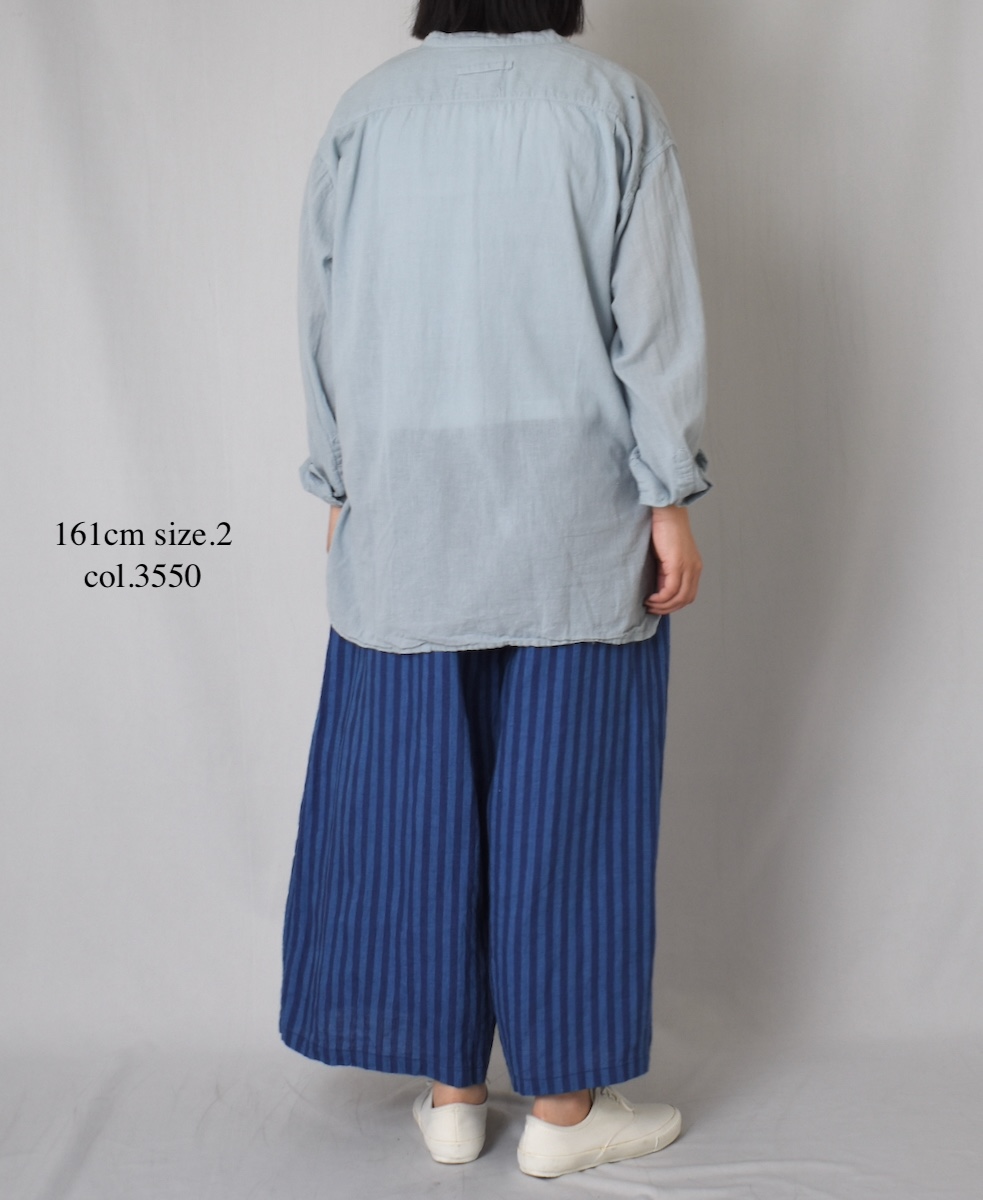 INAM2501G3D(シャツ) 30s GAUZE OVERDYE UTILITY SHIRT