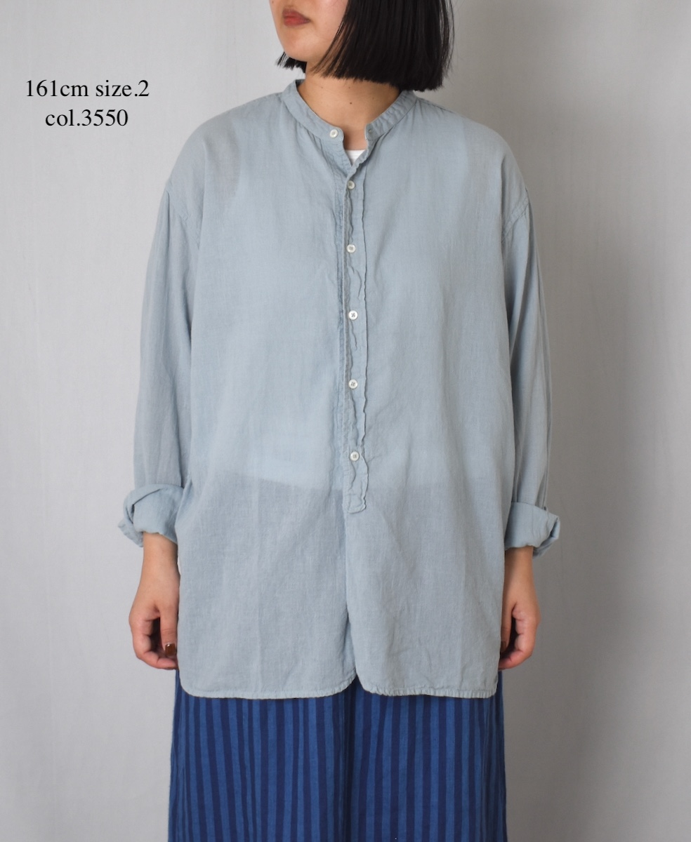 INAM2501G3D(シャツ) 30s GAUZE OVERDYE UTILITY SHIRT