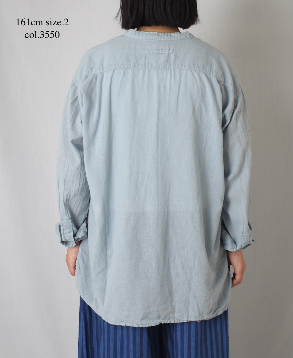 INAM2501G3D(シャツ) 30s GAUZE OVERDYE UTILITY SHIRT