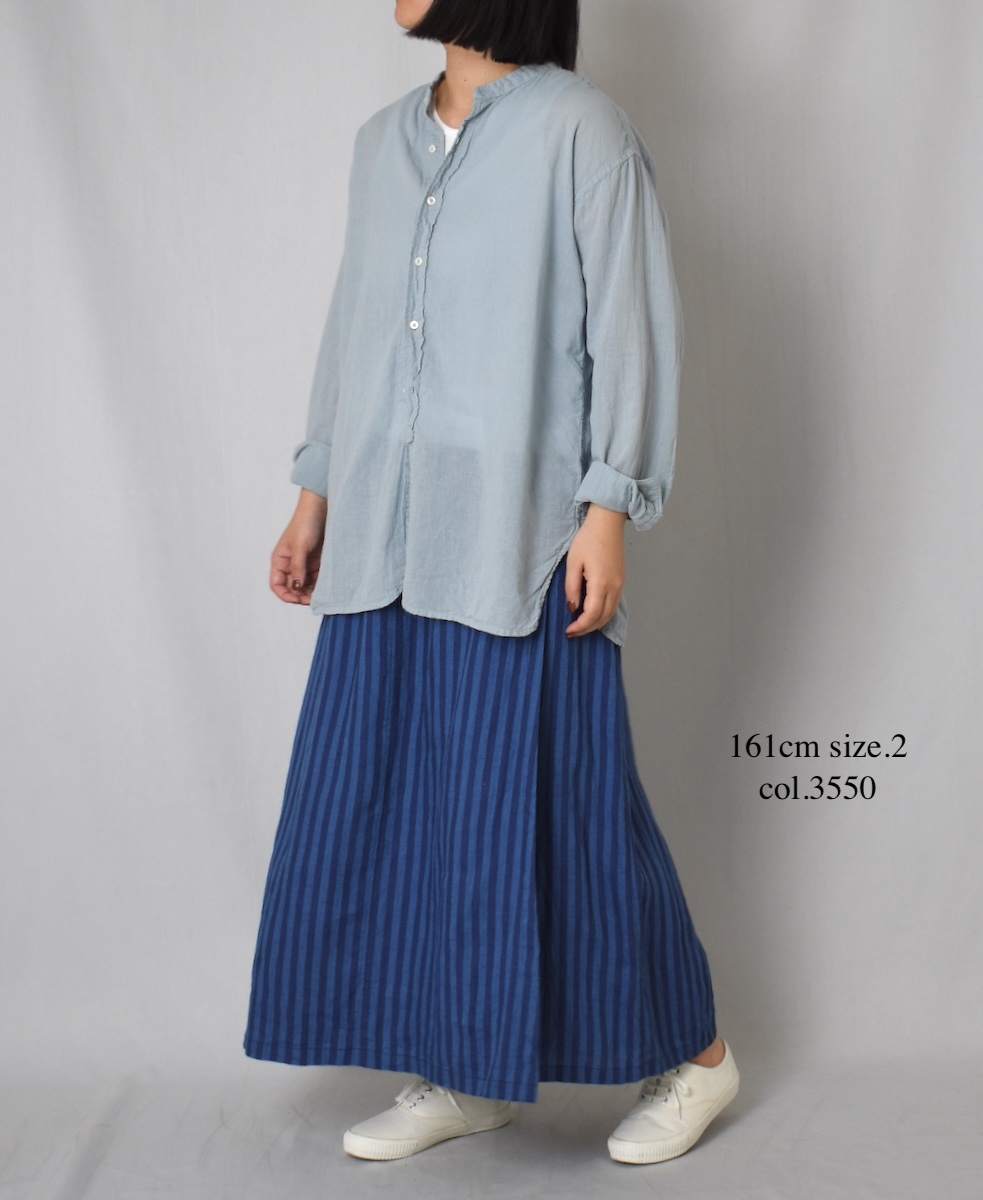 INAM2501G3D(シャツ) 30s GAUZE OVERDYE UTILITY SHIRT