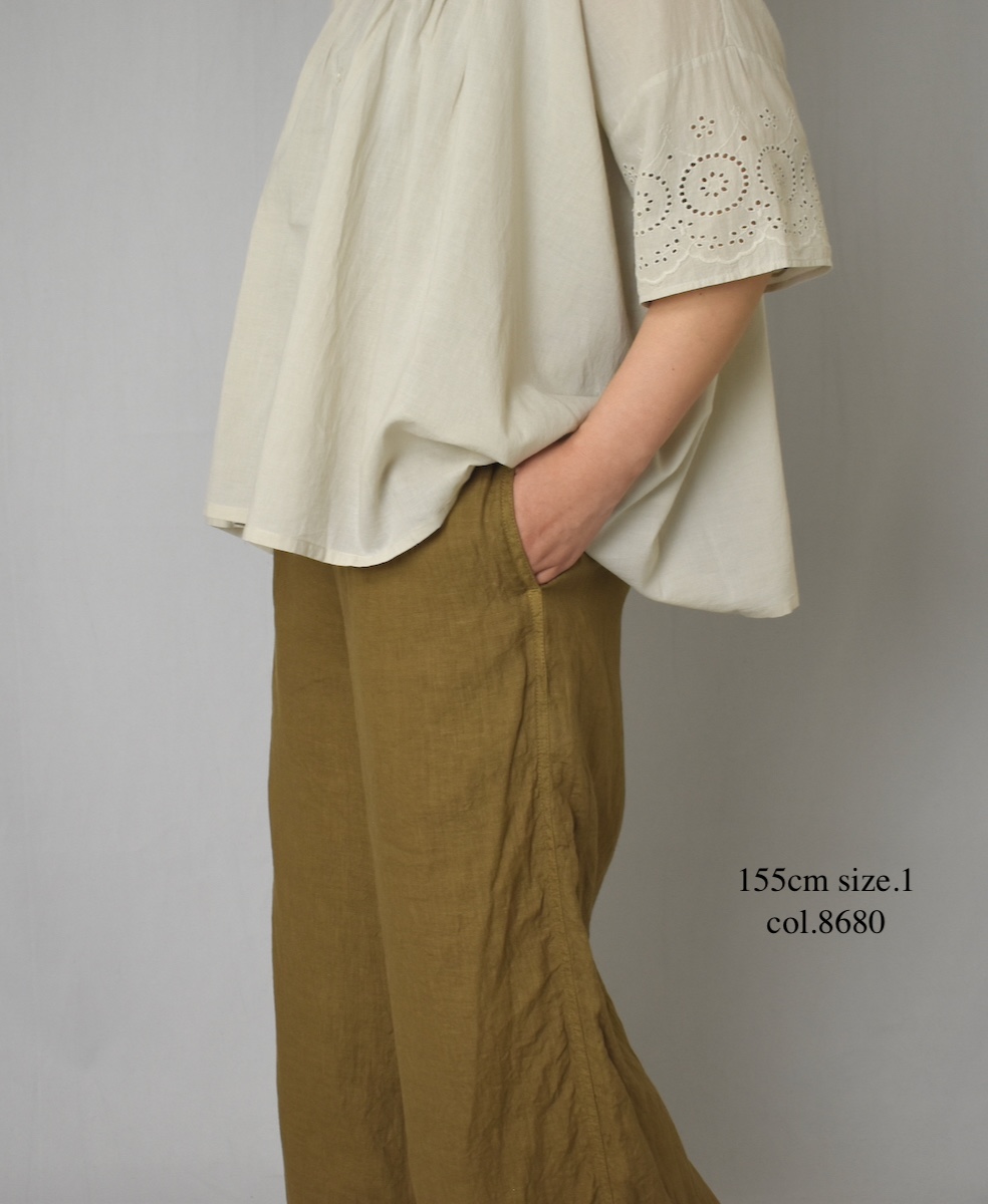 ●NAM1862LP (パンツ) LINEN PLAIN (OVERDYE) EASY PANTS