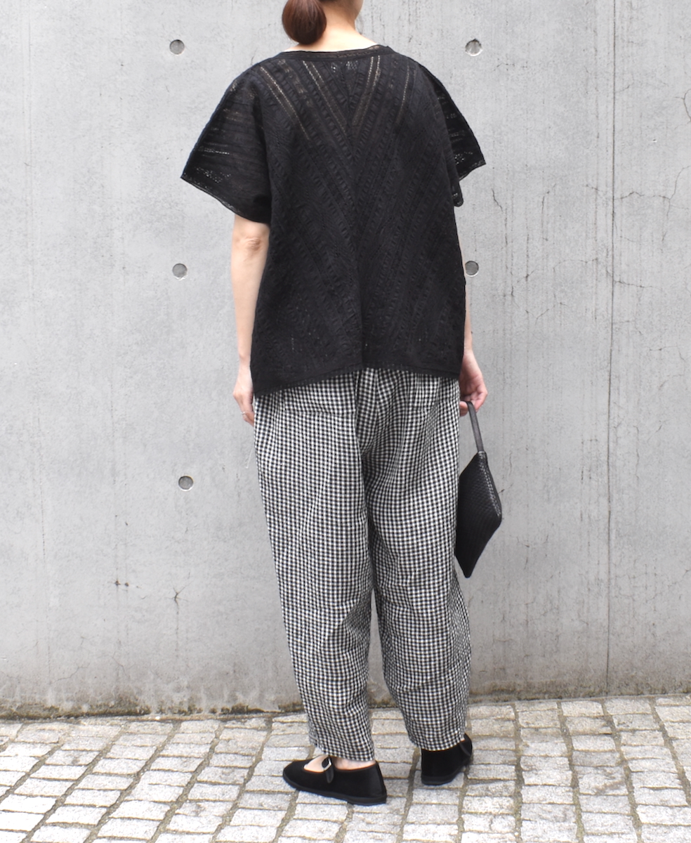 INSL25216(パンツ) 60s LINEN CHECK EASY PANTS