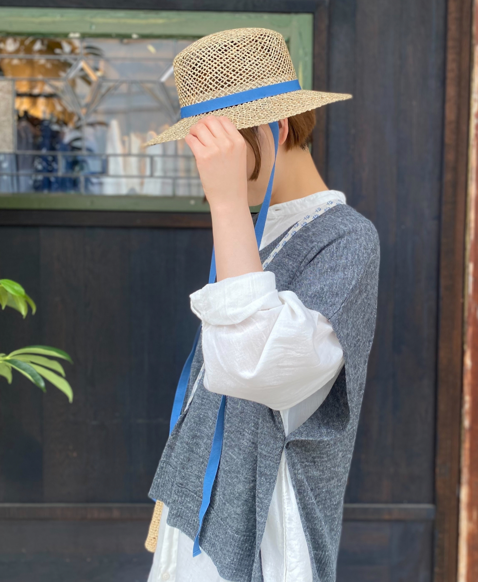 INAM2503G3D(シャツ) 30s GAUZE OVERDYE UTILITY BANDED COLLAR LONG SHIRT