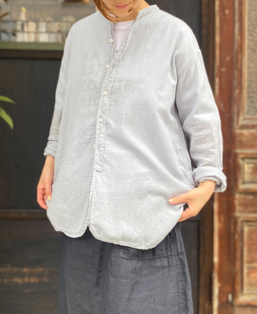 INAM2501G3D(シャツ) 30s GAUZE OVERDYE UTILITY SHIRT
