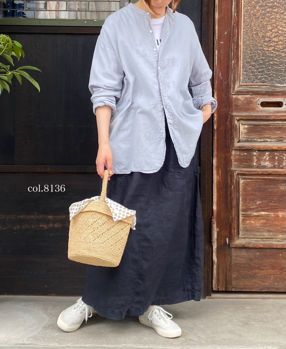 ●ANMDS2501(バッグ) RAFFIA ONE HANDLE BARREL BAG