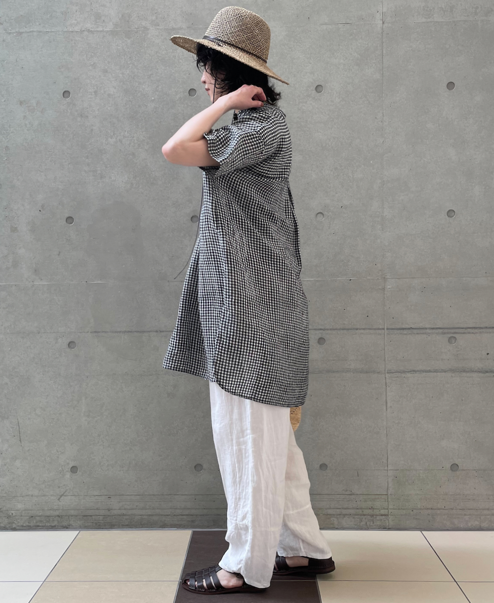 SIGNA1925 NSG2501(帽子) STRAW HAT WITH FAKE LEATHER STRING