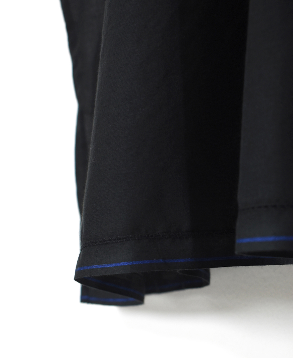 ●NSL25023(ワンピース) SUPER FINE VOILE WITH SELVEGE V-NECK PINTUCK SHORT/SL DRESS