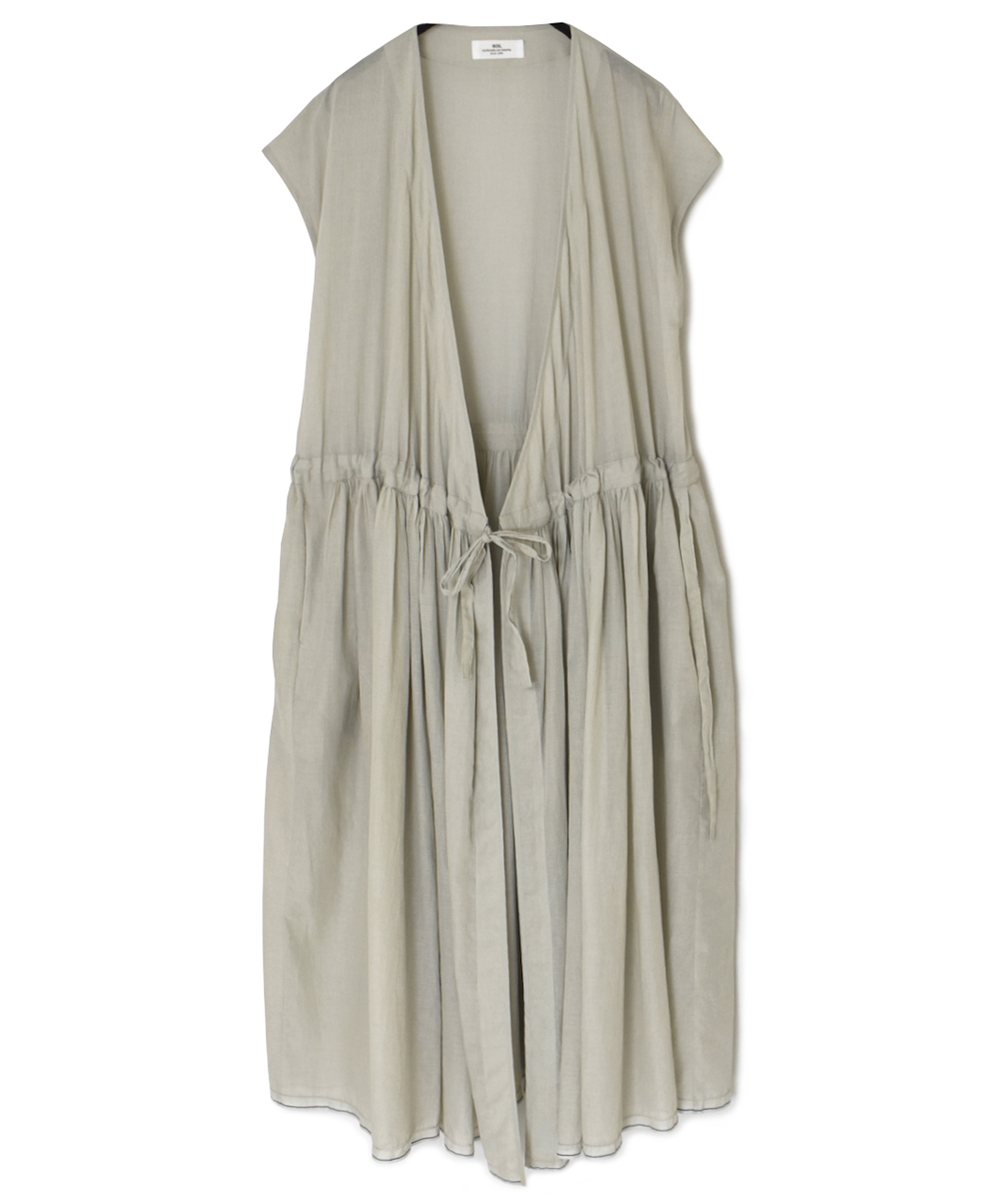 ●NSL25024(ワンピース) SUPER FINE VOILE WITH SELVEGE CACHE COEUR DRESS