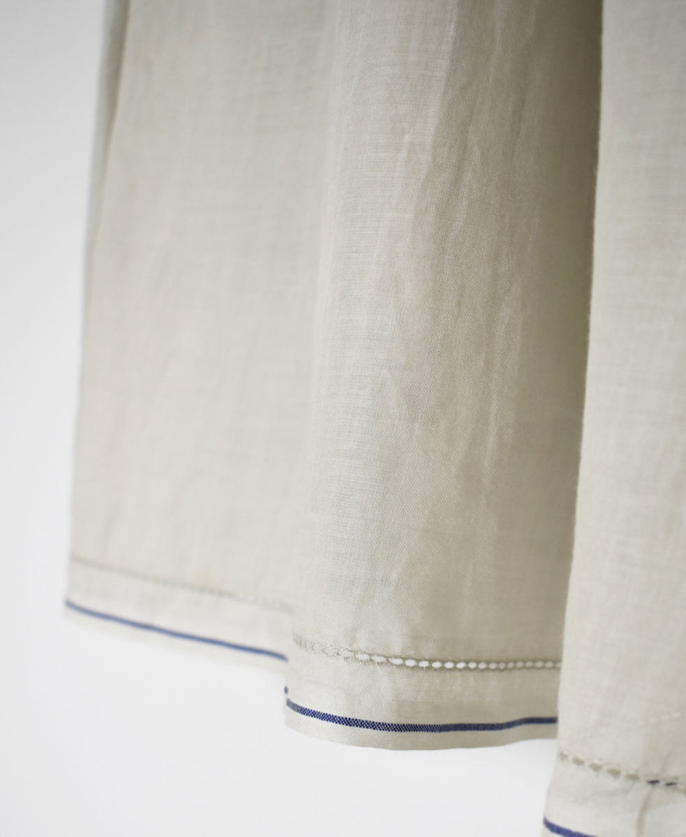 ●NSL25025(スカート) SUPER FINE VOILE WITH SELVEGE GATHERED SKIRT