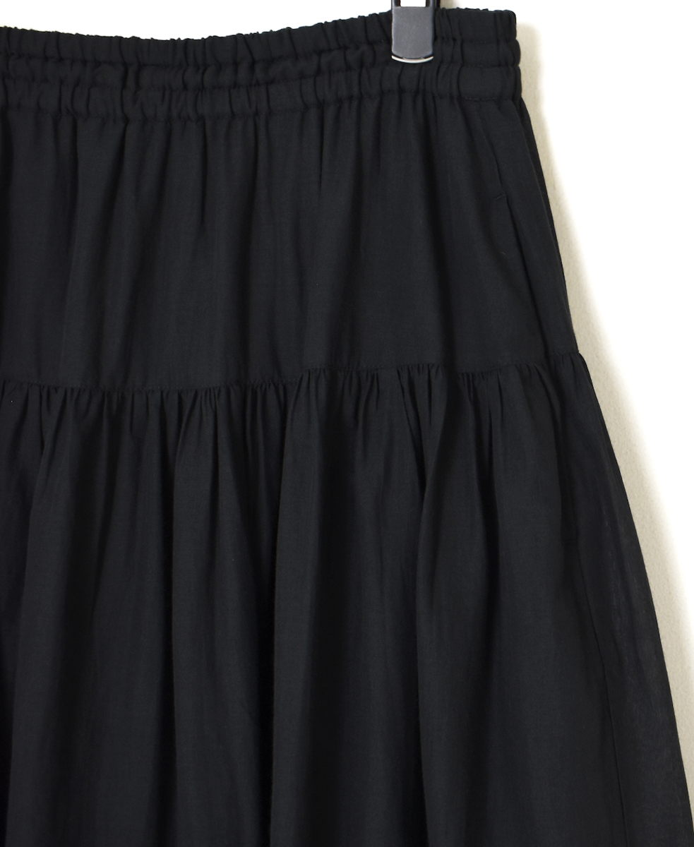 ●NSL25025(スカート) SUPER FINE VOILE WITH SELVEGE GATHERED SKIRT