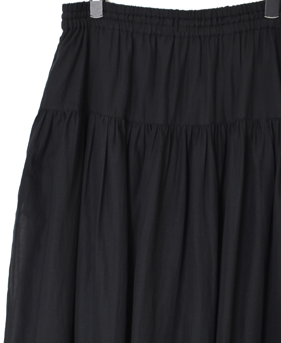 ●NSL25025(スカート) SUPER FINE VOILE WITH SELVEGE GATHERED SKIRT