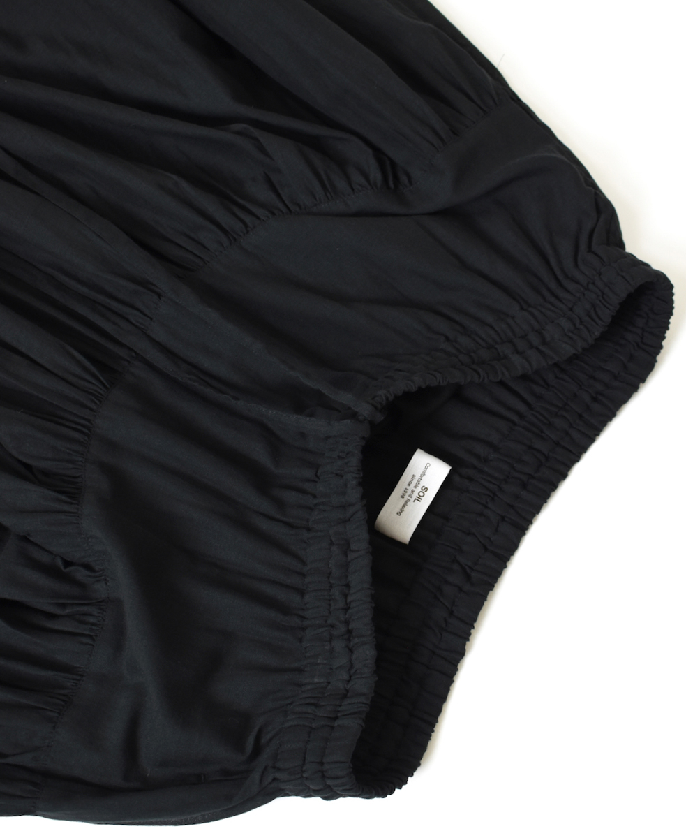 ●NSL25025(スカート) SUPER FINE VOILE WITH SELVEGE GATHERED SKIRT