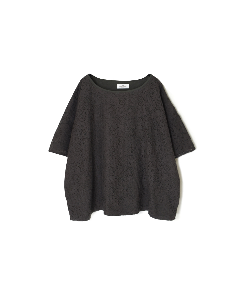 ●NSL25051(スモック) VOILE TULLE LACE S/SL SMOCK WITH COTTON VOILE