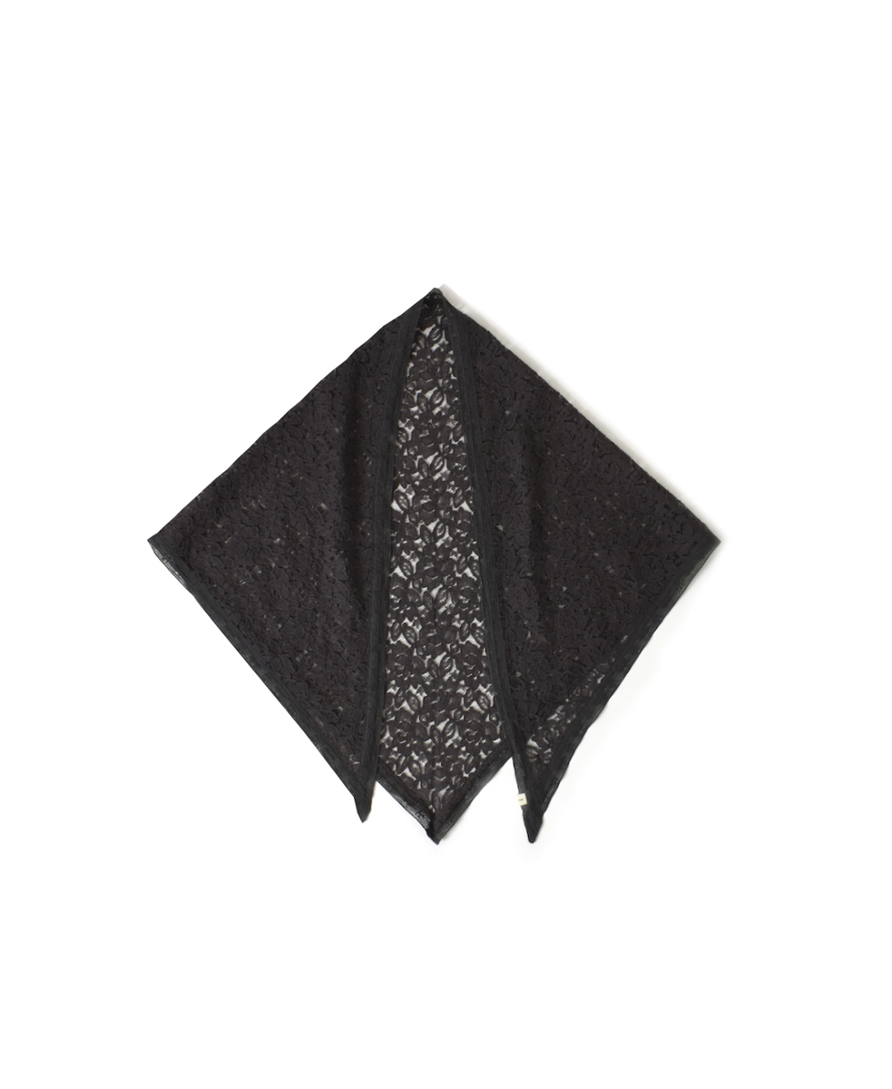 NSL25054(ストール) VOILE TULLE LACE TRIANGLE STOLE