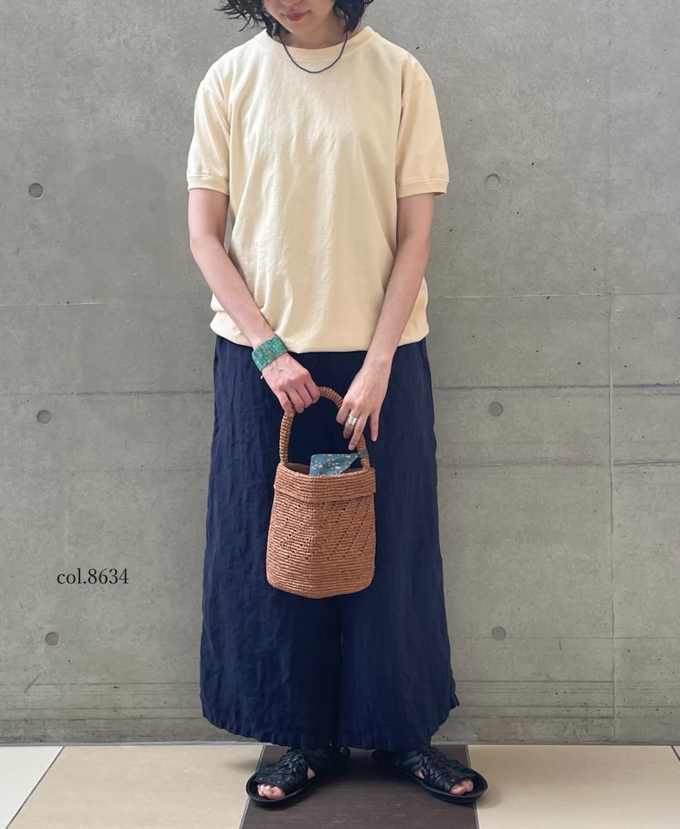 ●ANMDS2501(バッグ) RAFFIA ONE HANDLE BARREL BAG