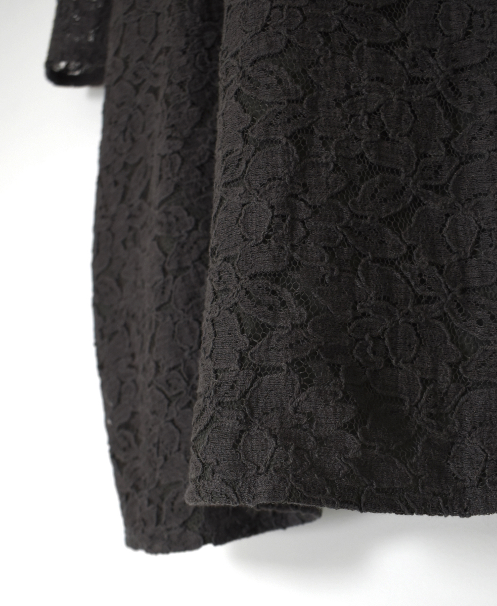 ●NSL25051(スモック) VOILE TULLE LACE S/SL SMOCK WITH COTTON VOILE