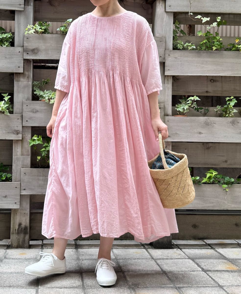 ●ANMDS2501(バッグ) RAFFIA ONE HANDLE BARREL BAG