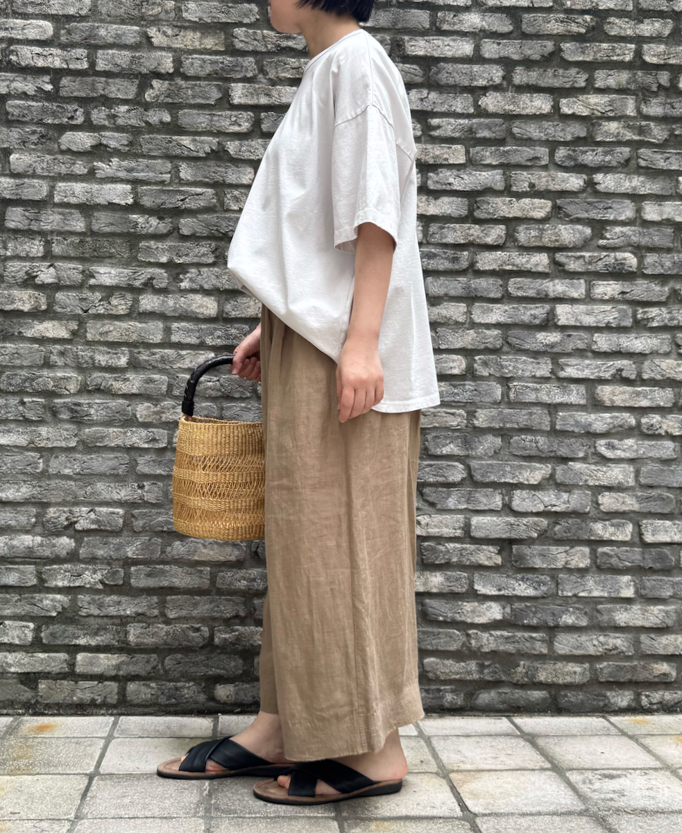 ●INMDS25004(パンツ)YARN DYE AUTO LOOM 60s LINEN PLAIN EASY PANTS