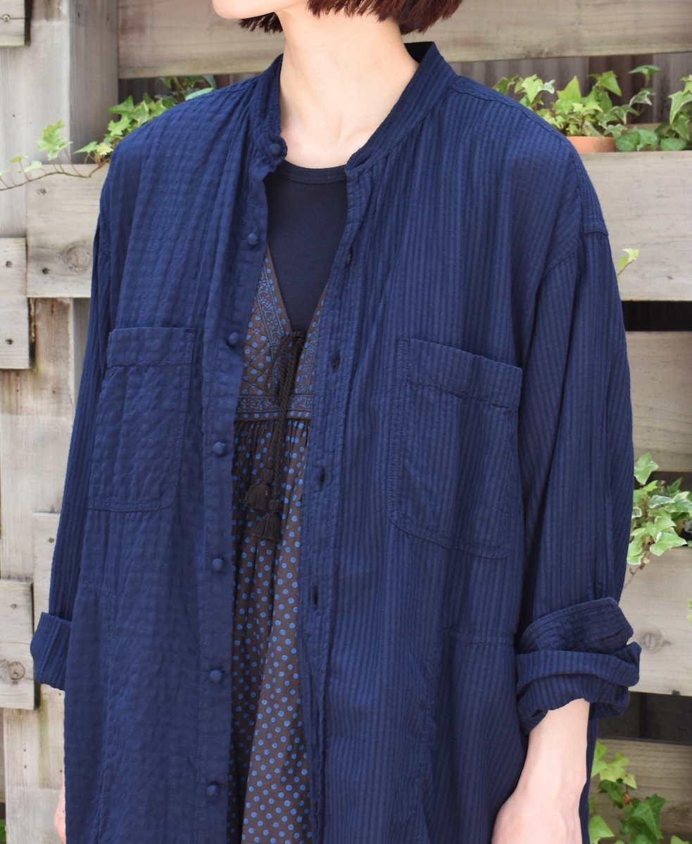 MDSH2482BD(ジャケット) 80s ORGANIC COTTON BIG CHECK × SMALL CHECK(BALL BUTTON) 4 POCKET LONG JACKET