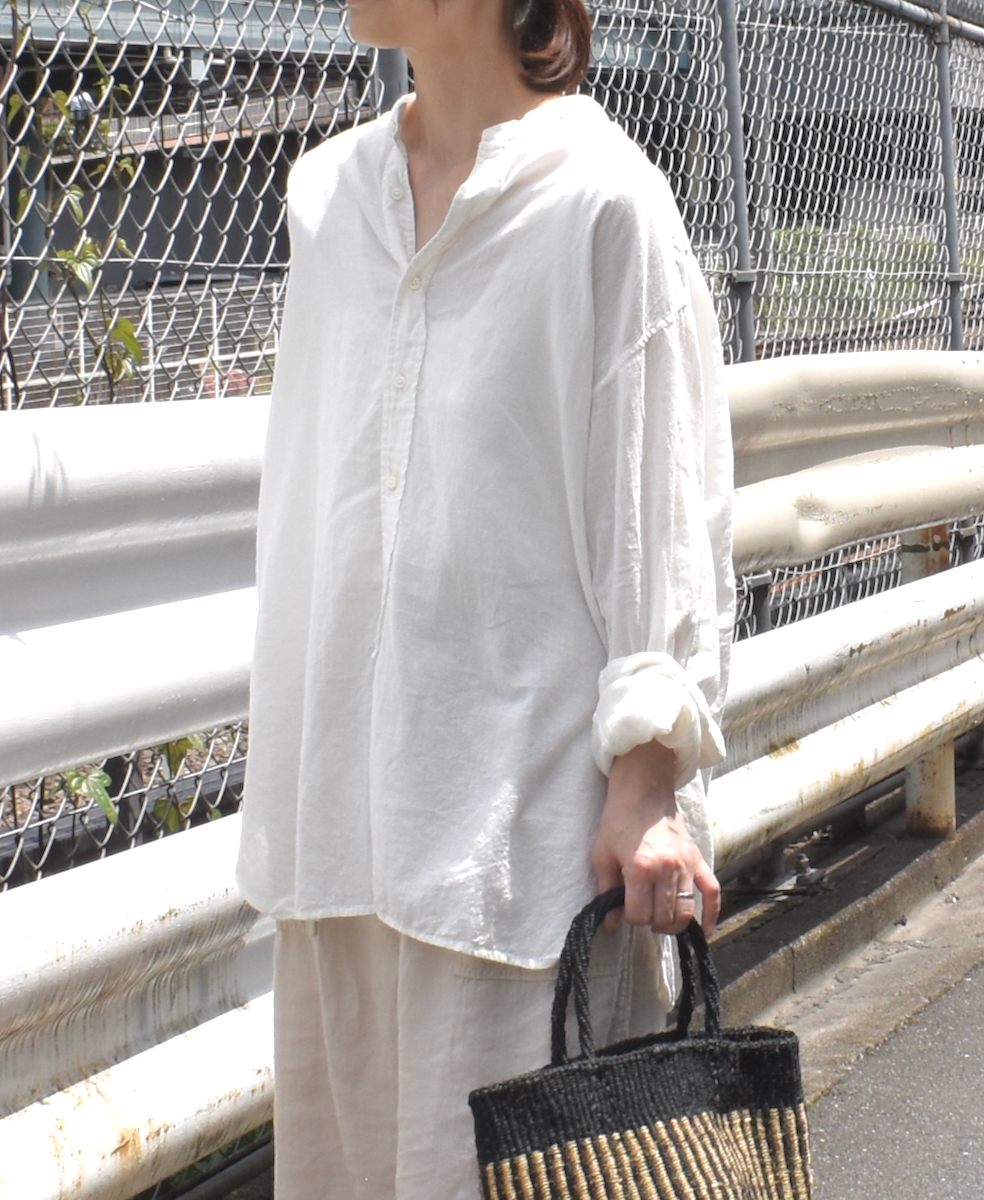 INAM2501G3D(シャツ) 30s GAUZE OVERDYE UTILITY SHIRT