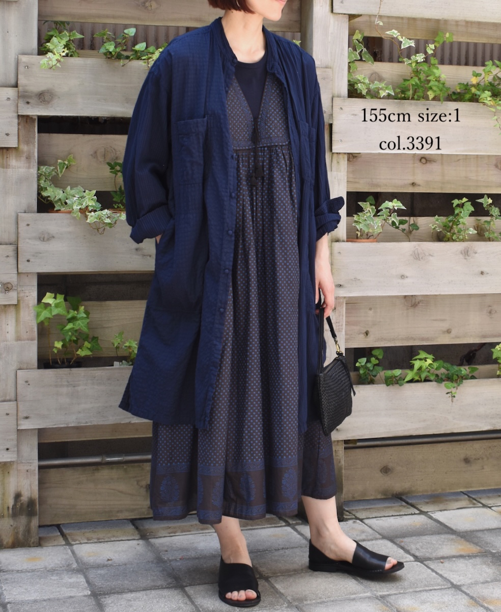 MDSH2482BD(ジャケット) 80s ORGANIC COTTON BIG CHECK × SMALL CHECK(BALL BUTTON) 4 POCKET LONG JACKET