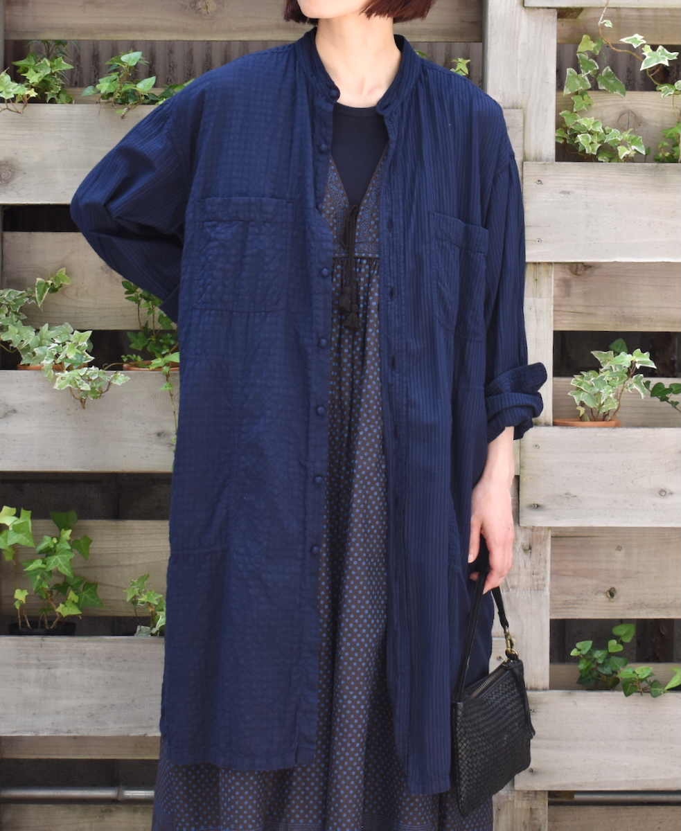 MDSH2482BD(ジャケット) 80s ORGANIC COTTON BIG CHECK × SMALL CHECK(BALL BUTTON) 4 POCKET LONG JACKET
