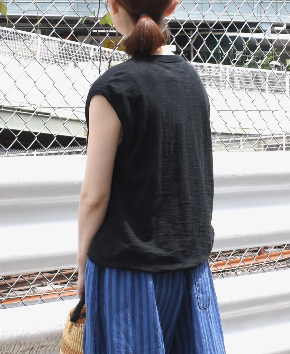 ●GNSL24042 (Tシャツ) SLUB VINTAGE CREW-NECK FRENCH/SL SHIRT