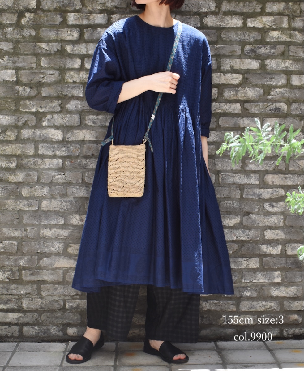 ●INMDS25084(パンツ) HANDWOVEN COTTON SILK CHECK EASY PANTS
