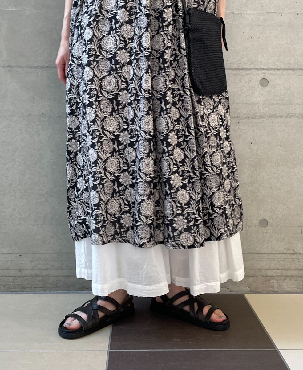 ●NSL25053(キュロット) VOILE TULLE LACE COTTON VOILE CULOTTES